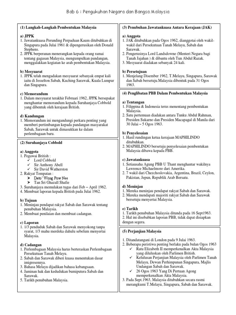 Nota yang dikongsikan terdiri daripada bab 1 sehingga bab 10 berdasarkan kssm. Nota Sejarah Bab 6 Tingkatan 5 Pdf Wallpaper
