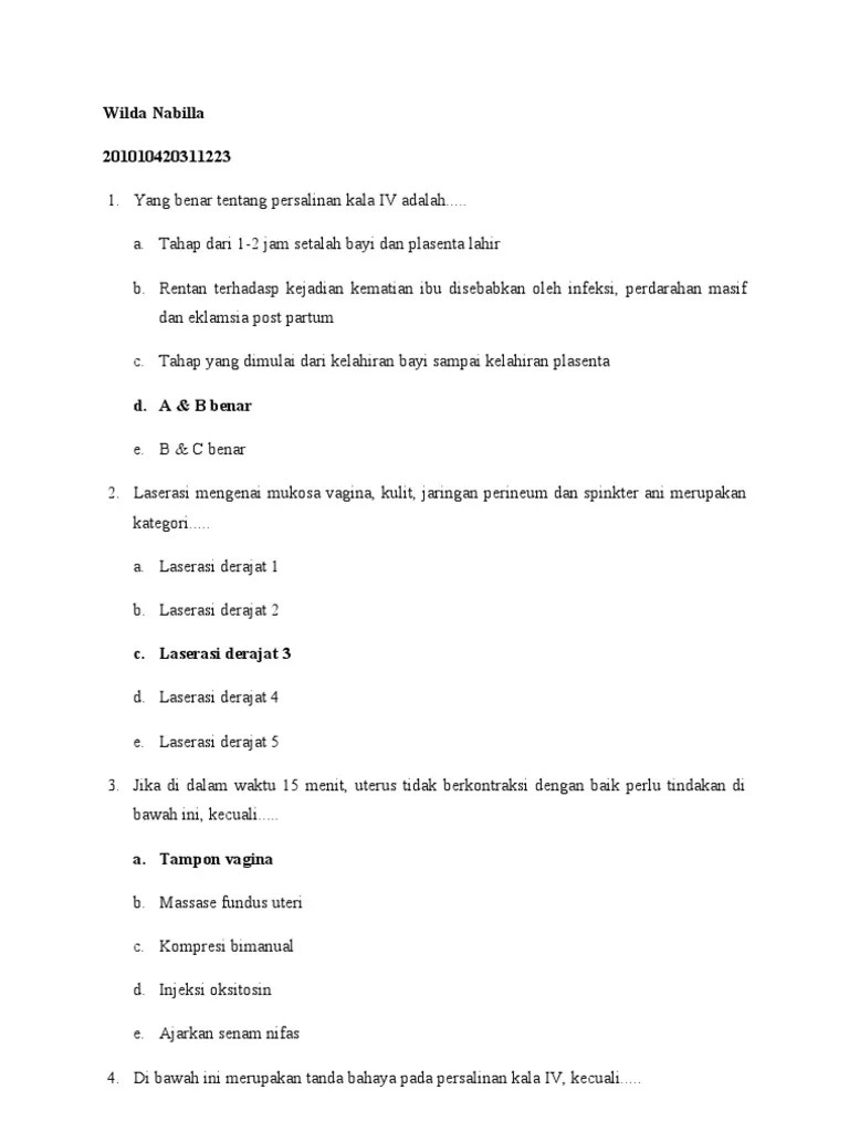 Soal-Soal KALA IV | PDF