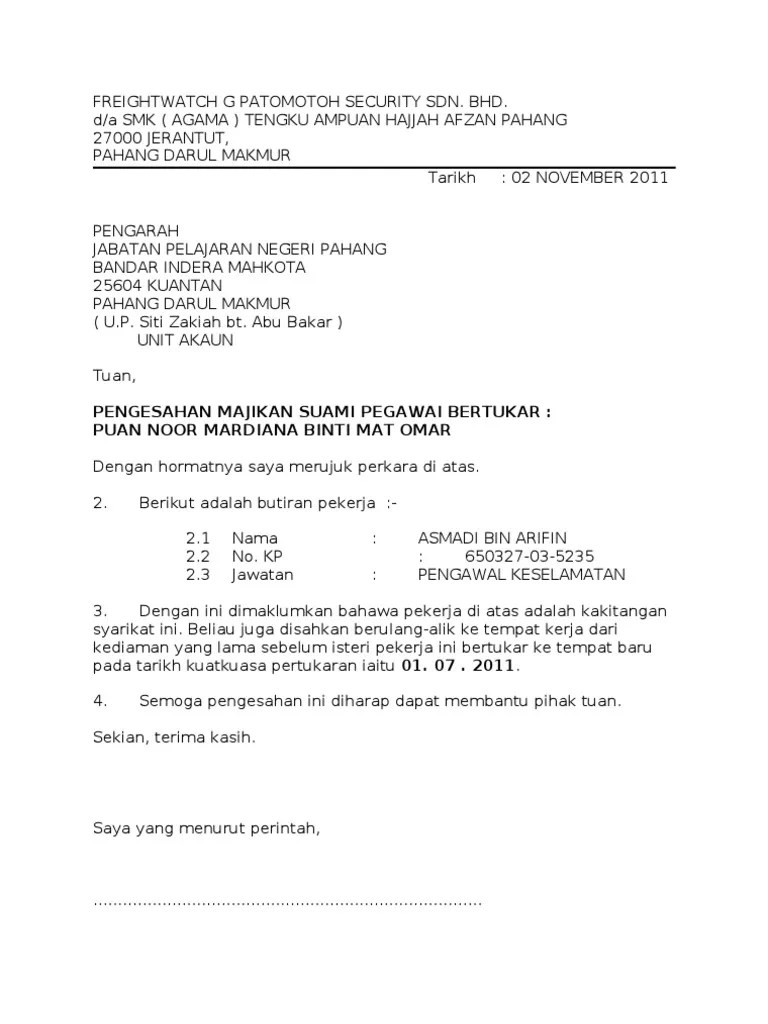 Minta kenaikan gaji dengan terma yang jelas dan tunggu response dari boss kesayangan korang , jangan pulak beberapa hari lepas saya mula kongsikan surat dari follower tentang permasalahan mereka. Contoh Surat Pengesahan Majikan Pdf