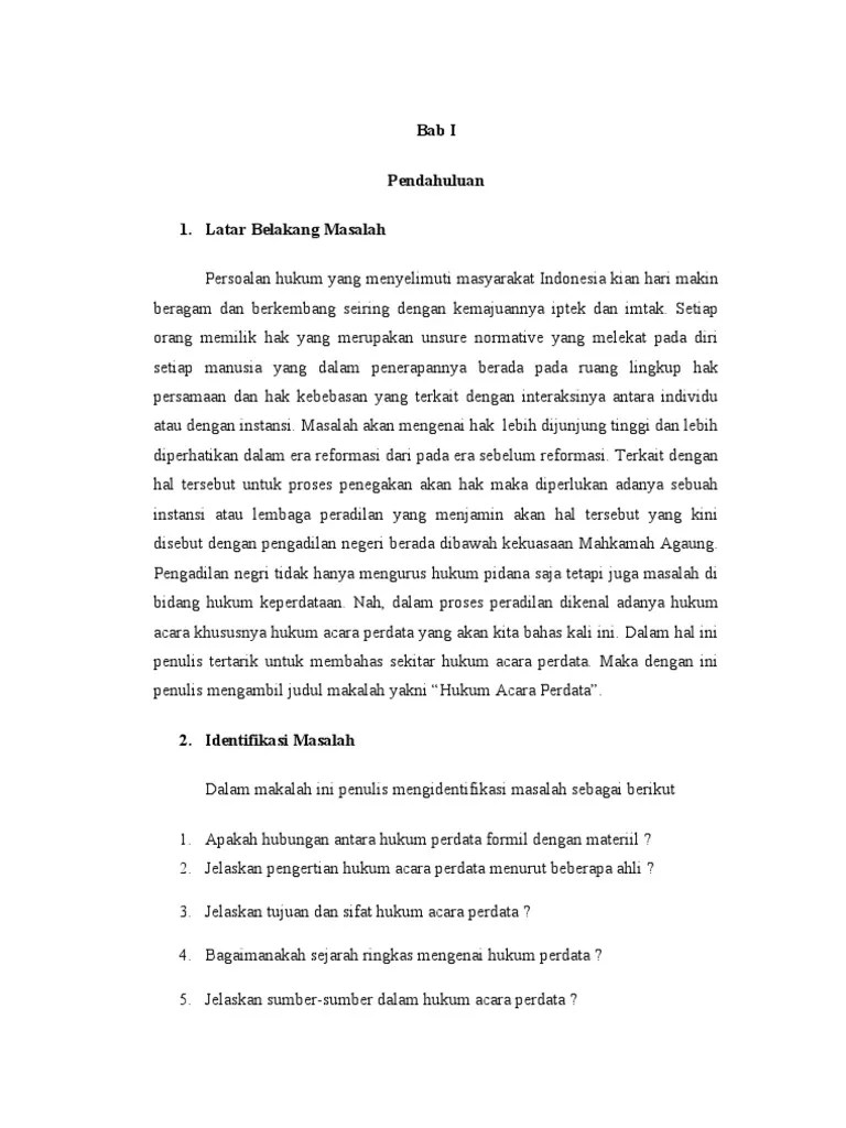 Silabus Hukum Acara Perdata