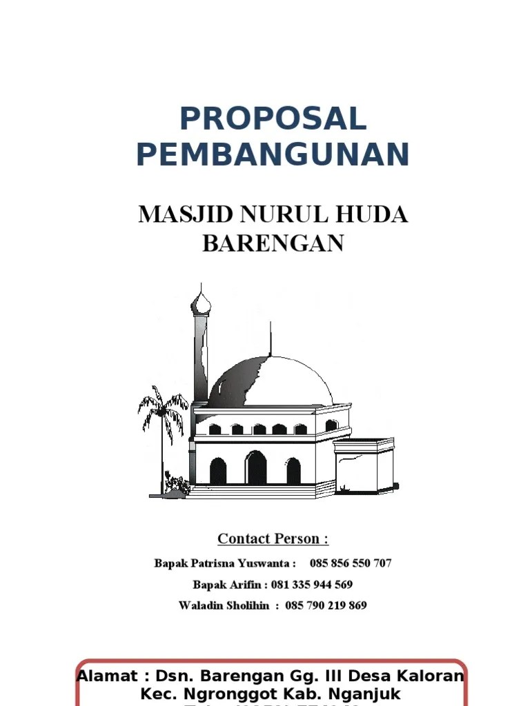 Panitia pembangunan masjid miftahul khaer dsn. Contoh Proposal Bantuan Dana Pembangunan Kubah Masjid ...
