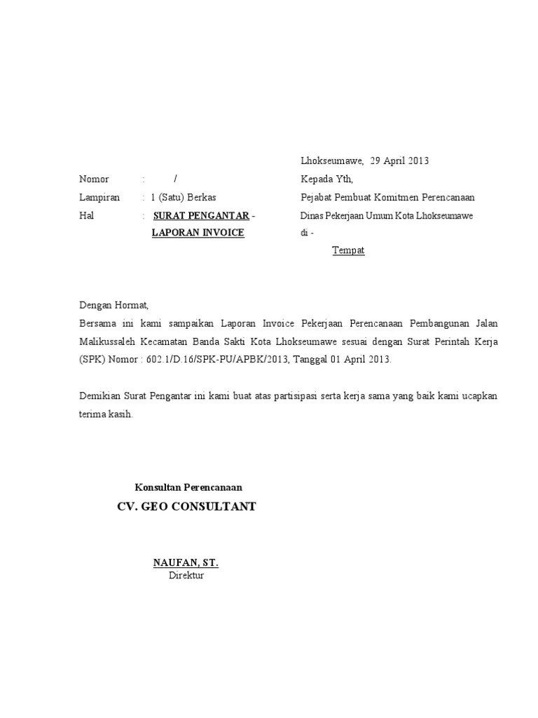 Contoh Surat Jalan Tagihan - Contoh Surat Penting Gratis 2020