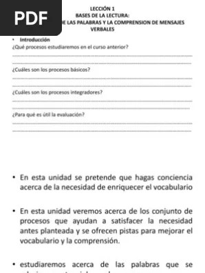 La regla para cifrar y descifrar el mensaje se llama algoritmo. Razonamiento Verbal 2 Pdf Lepidopteros Lectura Proceso
