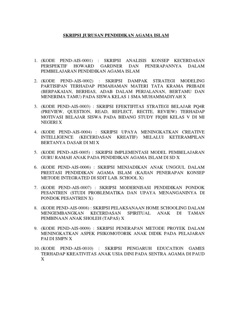 We did not find results for: Skripsi Pendidikan Agama Islam Kuantitatif Doc Kumpulan Berbagai Skripsi