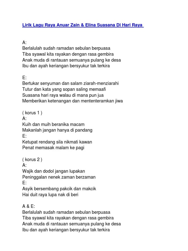 Suasana Hari Raya Lirik