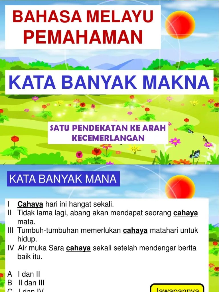 Kata Banyak Makna | PDF