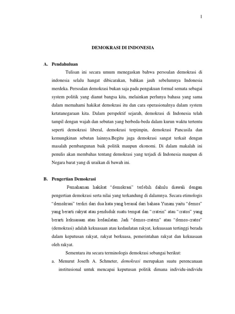 Demokrasi Di Indonesia | PDF