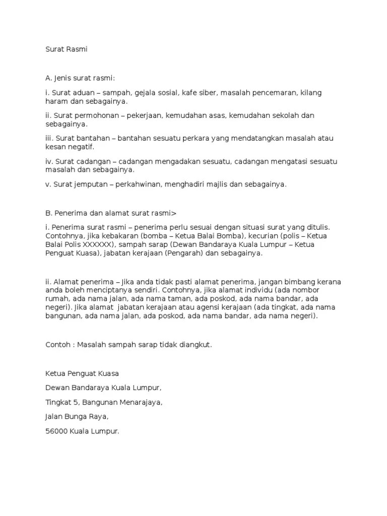 6.2 serahkan borang aduan/maklum balas. Surat Rasmi Aduan Spm | Anirasota