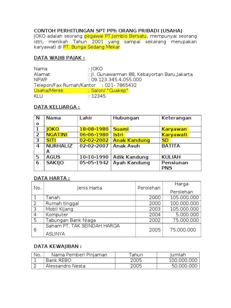 Latihan Soal PPH OP | PDF