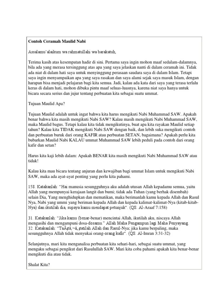 Maulid nabi muhammad saw 1442hvenue : Contoh Ceramah Maulid Nabi Pdf