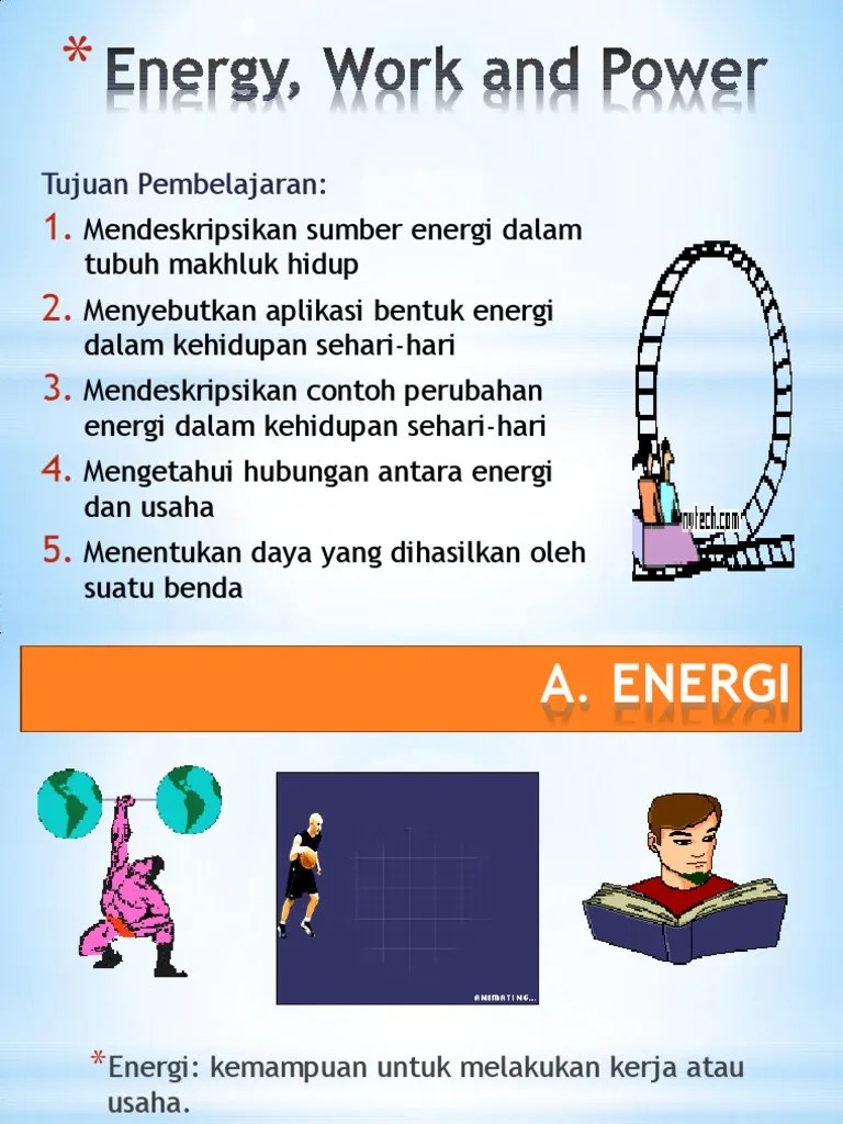 Energi, Usaha, Dan Daya Kelas VIII SMP Labschool Cibubur | PDF