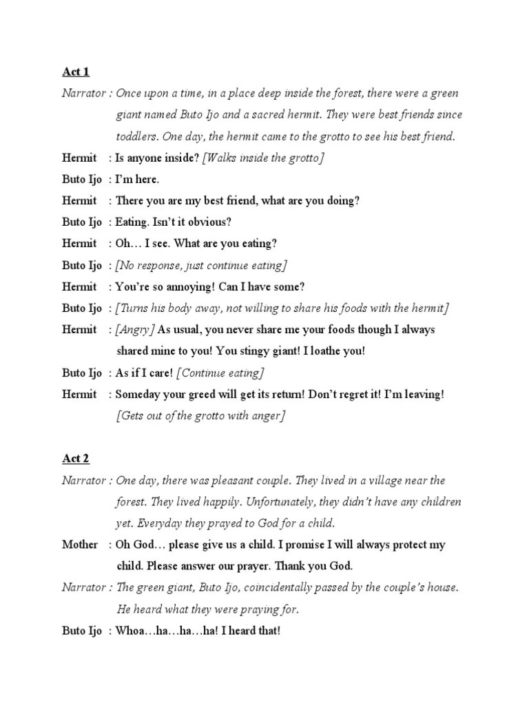 Teks Narrative Timun Mas Dalam Bahasa Inggris - Berbagai Teks Penting