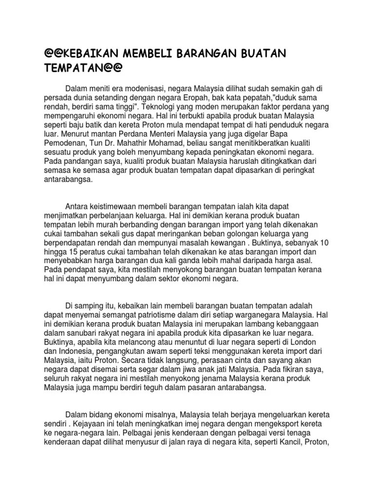 Kebaikan Membeli Barangan Buatan Malaysia Ospivable