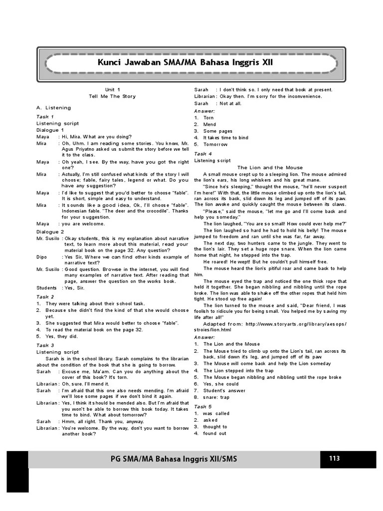 40 Kunci Jawaban Spm Bahasa Inggris Smk Dan Mak Erlangga Pictures | Pedia  Edu