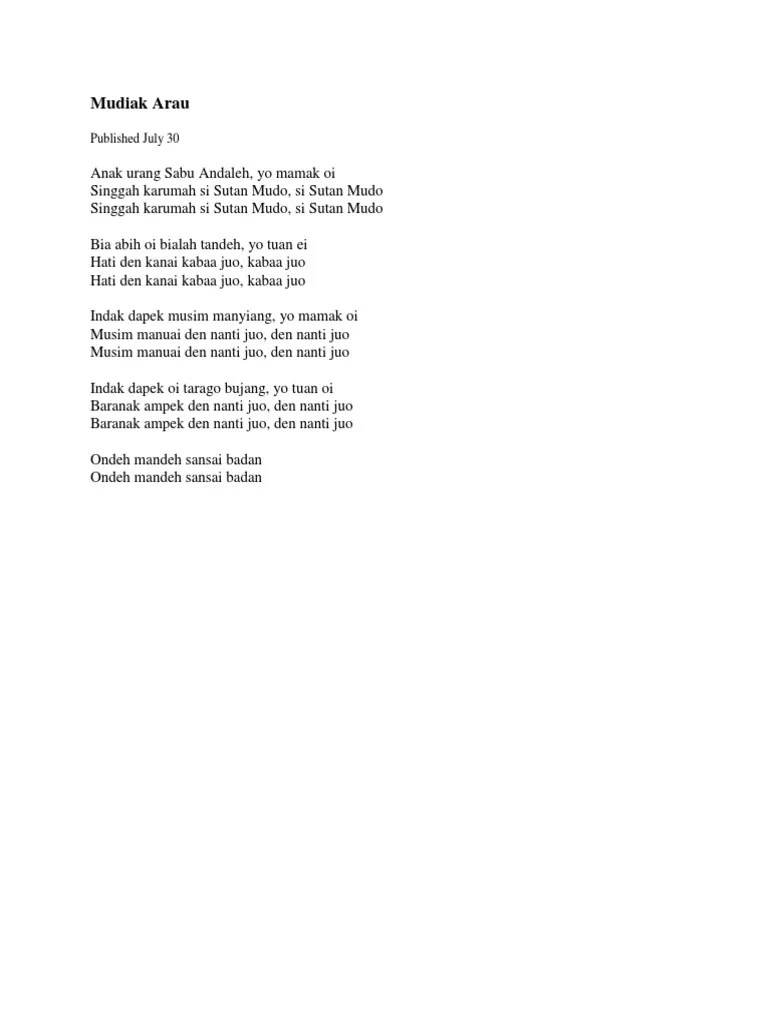 Hati Den Kanai Ka Baa Juo – Kami