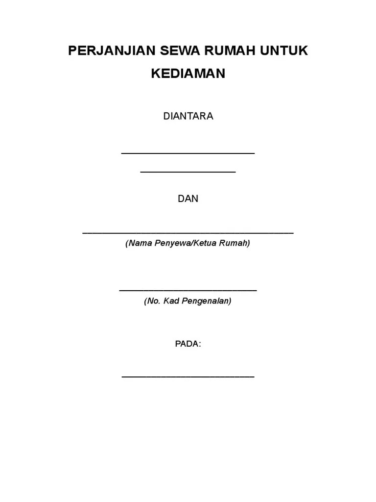 Selama dalam masa sewa menyewa, penyewa tidak diperkenankan untuk menyewakan kembali tanah dan rumah yang dimaksud dalam perjanjian ini kepada pihak ketiga dengan alasan apapun juga tanpa persetujuan tertulis dari pemilik. Contoh Perjanjian Sewa Rumah