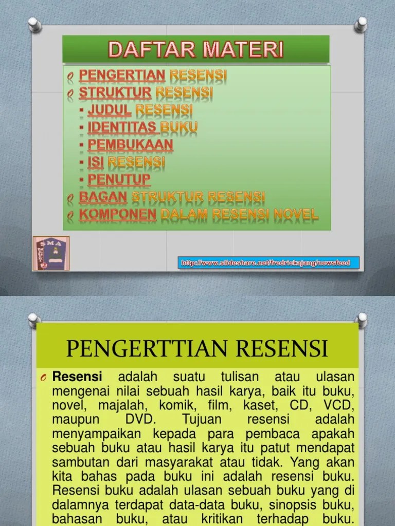 Materi Resensi Kelas XI (Full) | PDF