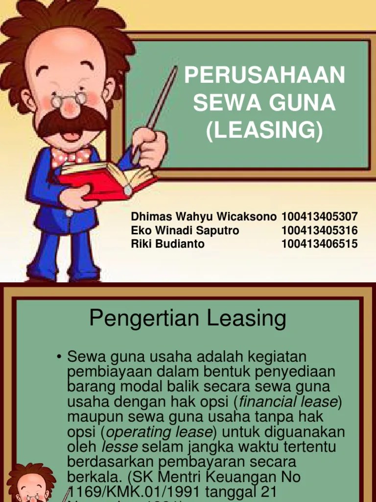 Perusahaan Sewa Guna (Leasing) | PDF