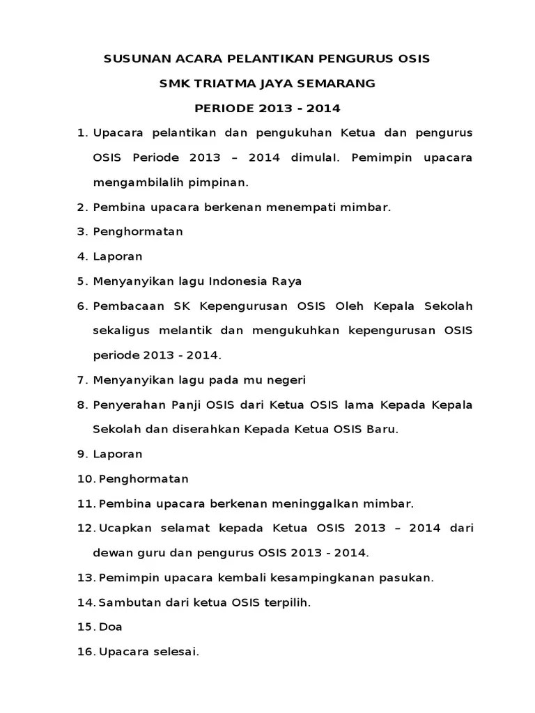 Contoh Pidato Sambutan Ketua Osis Terpilih