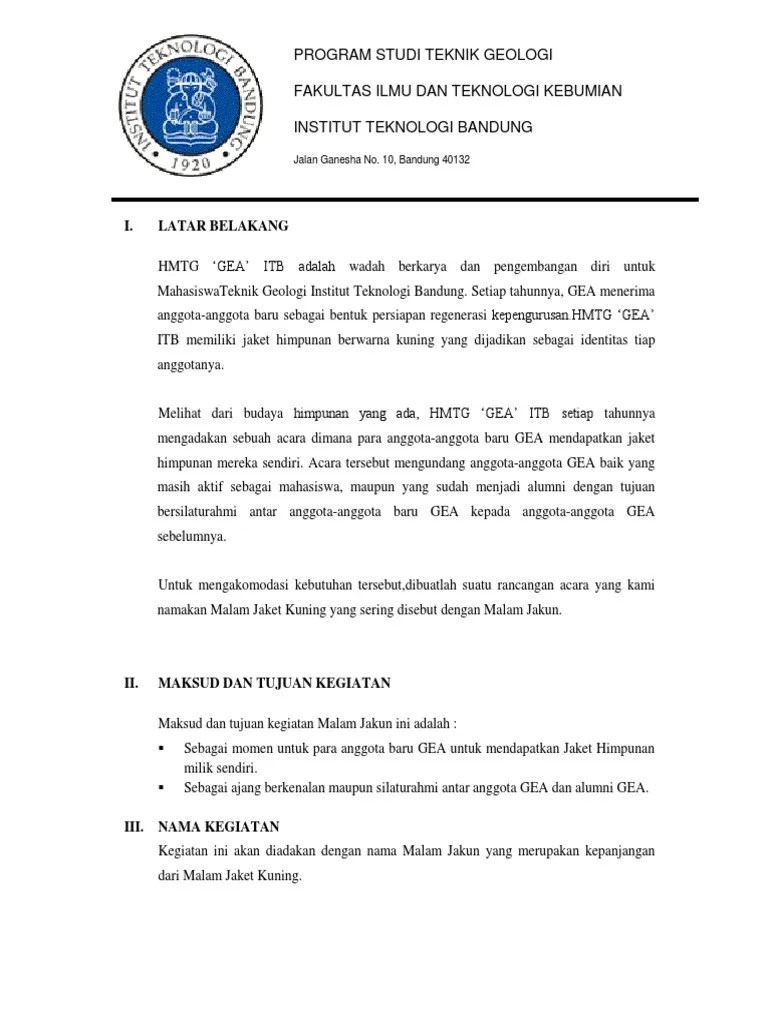 Proposal Malam Jakun | PDF