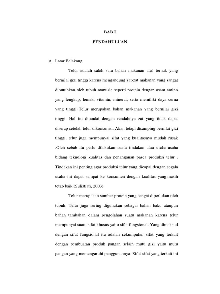 Laporan Praktikum Telur | PDF