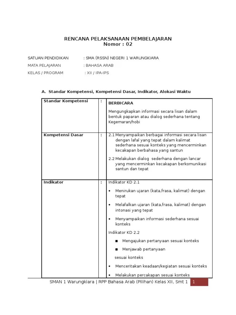 Semoga apa yang saya tulis bisa memberikan . Rpp Bhs Arab Xii Smt 1 Pdf