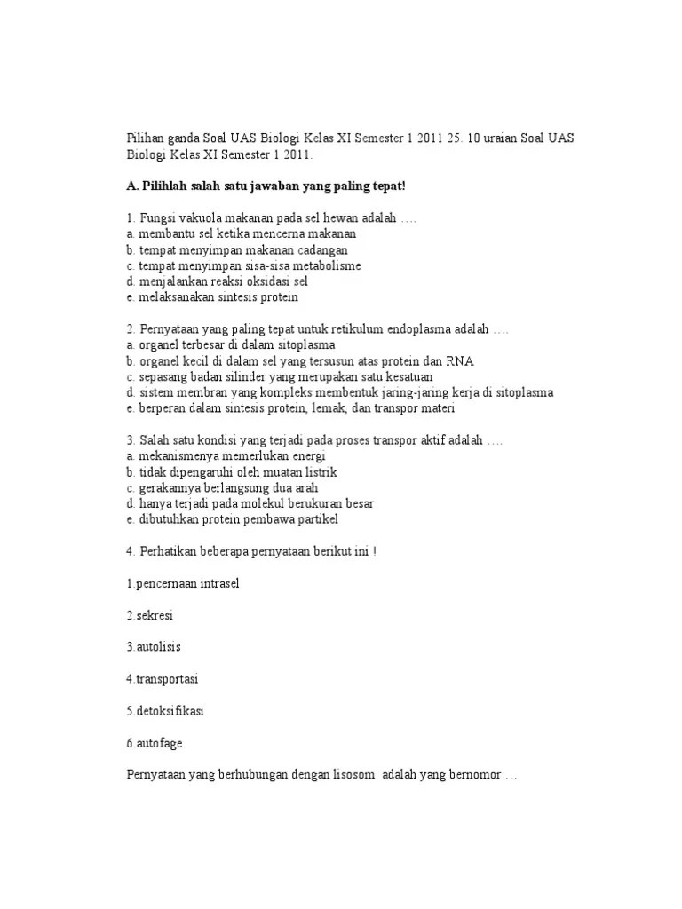 Yang merupakan contoh keanekaragaman tingkat gen yaitu. Soal Biologi Xi Semester 1