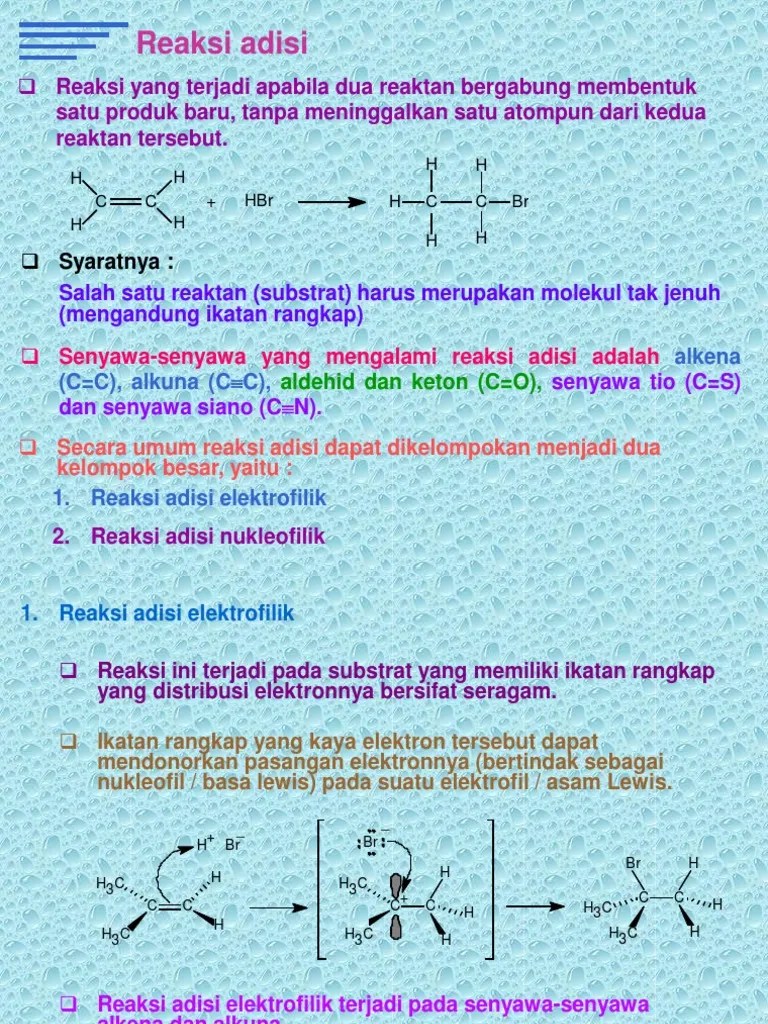 Reaksi Adisi | PDF