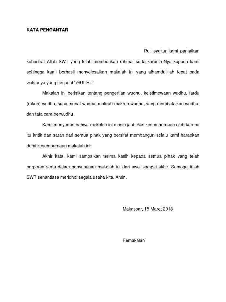 Kata Pengantar | PDF