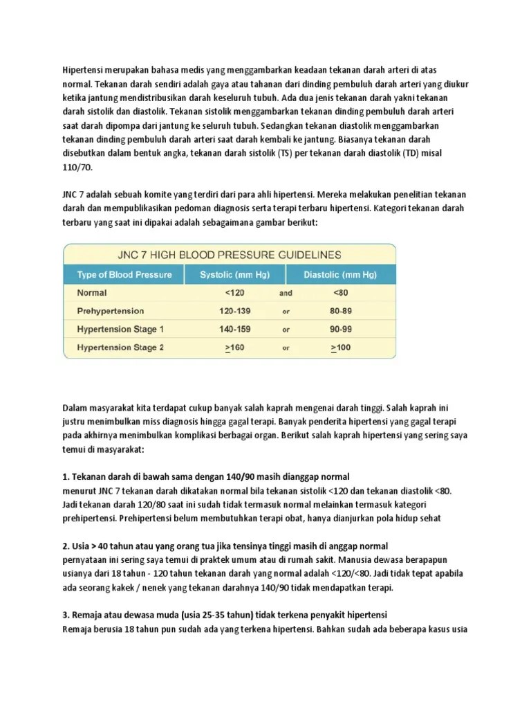 Hipertensi Tekanan Darah Tinggi | PDF