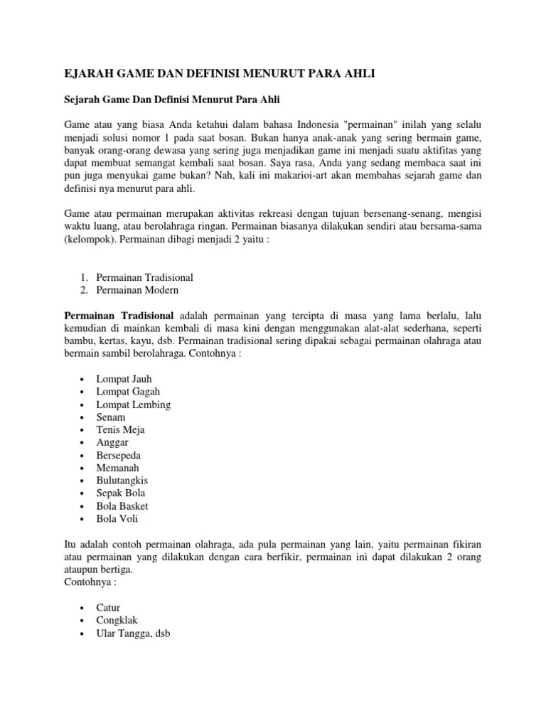 Adapun definisi bulu tangkis menurut para ahli, antara lain: Ejarah Game Dan Definisi Menurut Para Ahli Pdf