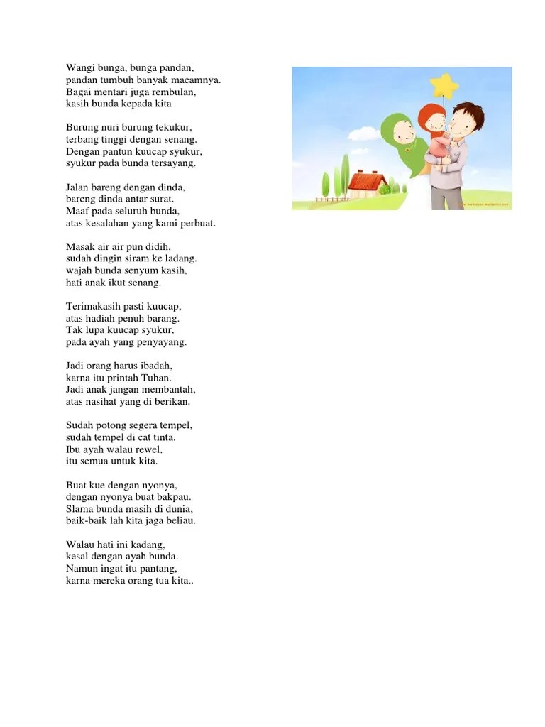 Pantun Kasih Ibu Dan Ayah