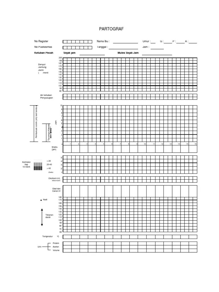 Unduh sebagai xlsx, pdf, txt atau baca online dari scribd. Partograf Kosong