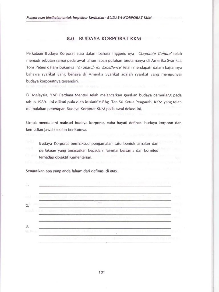 Play this game to review professional development. Budaya Korporat Kkm Pdf