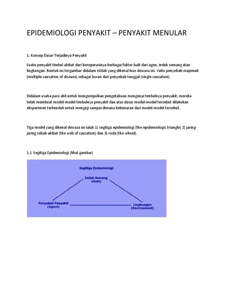 Epidemiologi Penyakit Menular | PDF