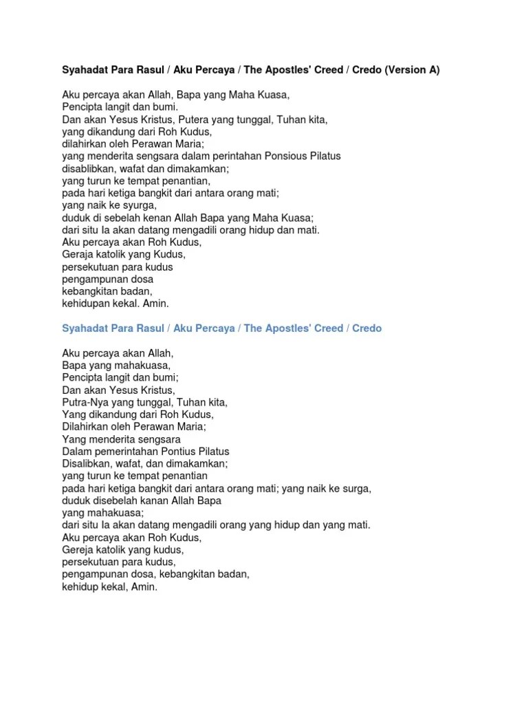 Syahadat para Rasul | PDF