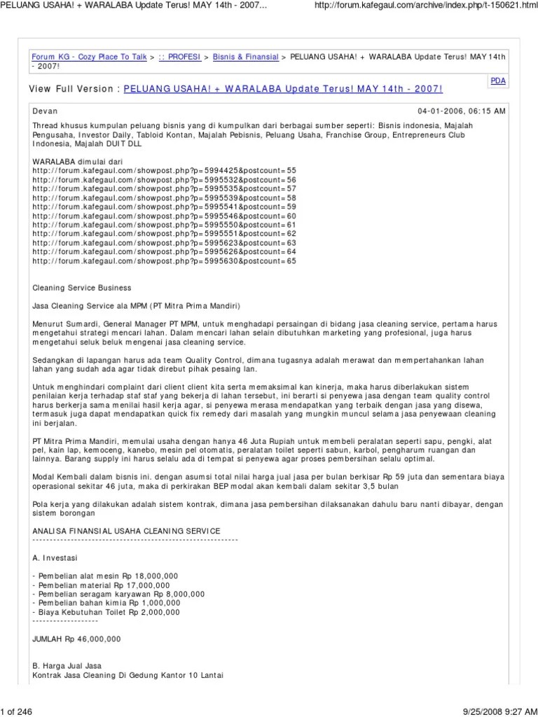 Bisnis yang menjual produk atau jasa layanan kepada konsumen secara eceran atau jumlah kecil untuk memenuhi kebutuhan. Soal Pilihan Ganda Tentang Waralaba Cara Golden