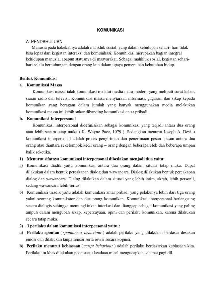 Bentuk Komunikasi Dalam Praktik Kebidanan | PDF