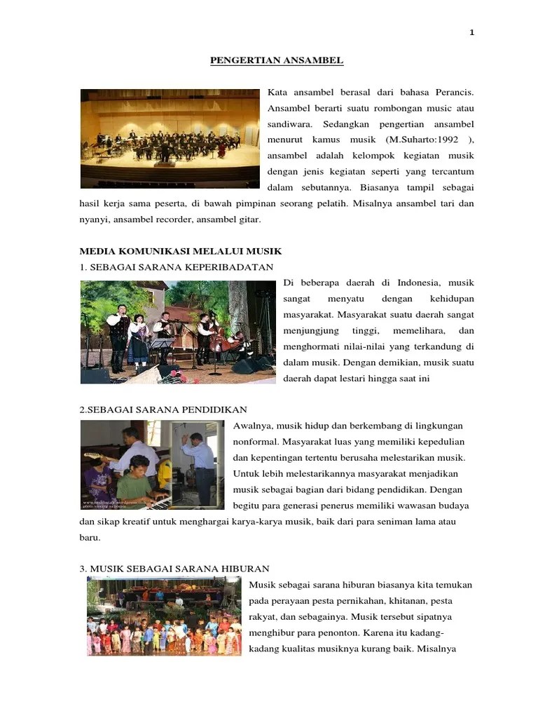 Kliping Musik Ansambel | PDF