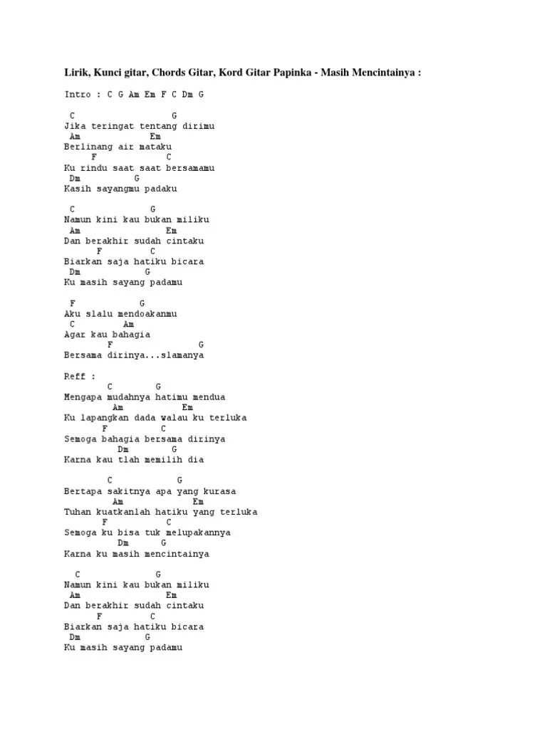 Papinka - Masih - Mencintainya - mp3 | PDF