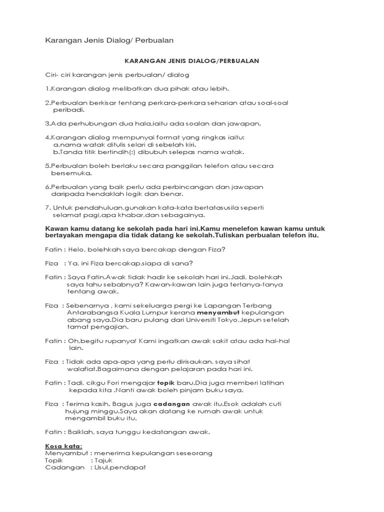 Add to my workbooks (0) Karangan Jenis Dialog Pdf