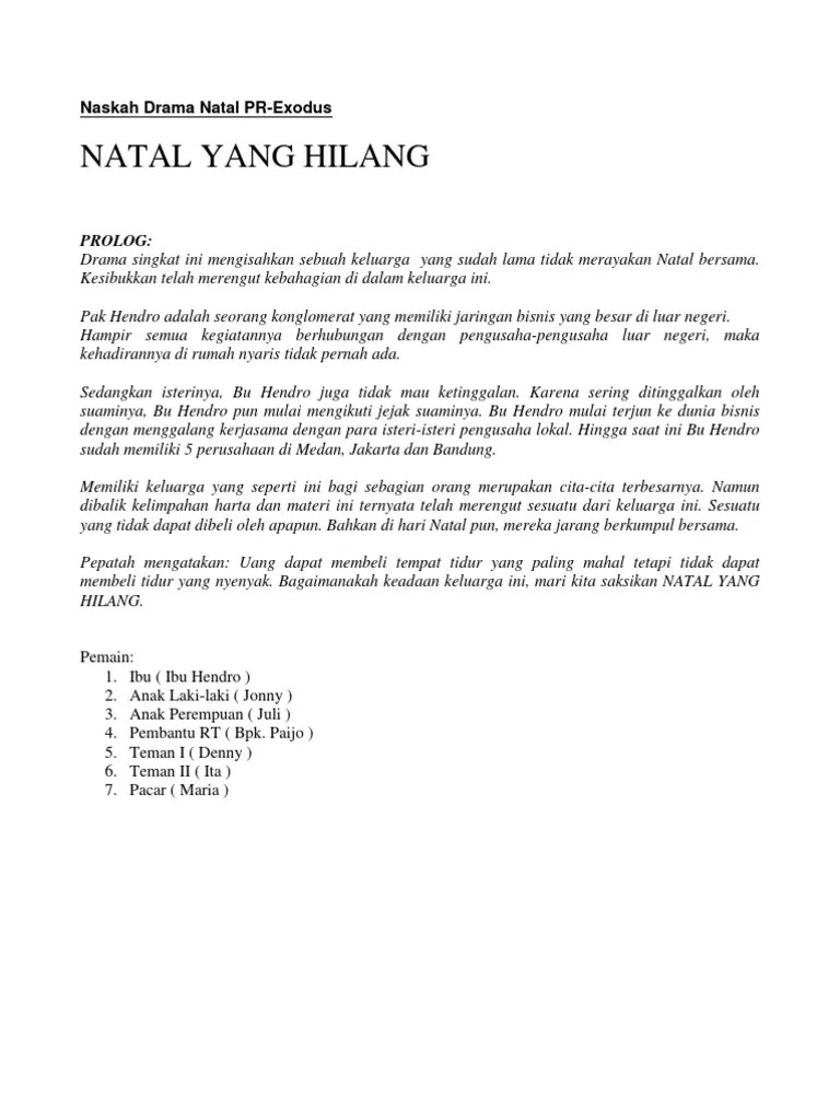 Bertobat, akhirnya, togar pun berlutut di pangkuan ibunya dan memohon ampun. Naskah Drama Natal Untuk Wanita Beinyu Com