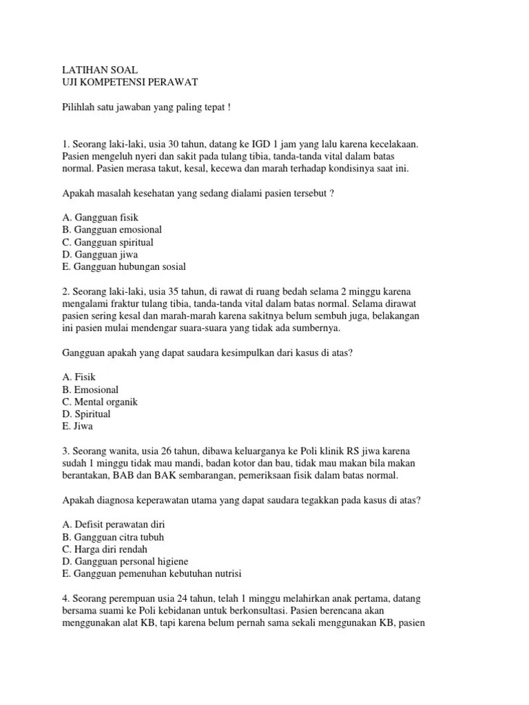 Contoh Soal Uji Kompetensi D3 Farmasi – Mudah