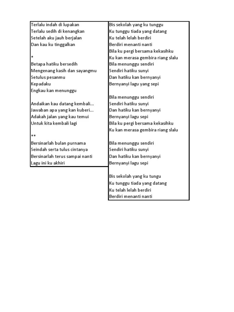 Liri Lagu Indo | PDF