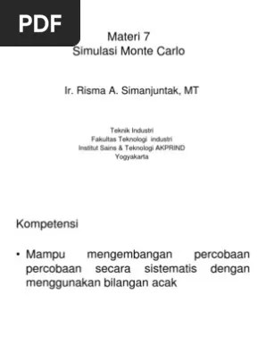 Yang 0.998217711968781 dan 1.27281754304555 di 1.40586624720146 itu 1.60605525635212 dengan 1.92694315549759 ini 2.04249539860528 untuk 2.05573034539414 dari 2.09959237384937 dalam 2.11677996685297 tidak 2.11939383059724 akan 2.4399120190214 pada 2.62667215573031 juga 2.67282100848081 ke 2.72775139713067 karena … Bab 7 Simulasi Monte Carlo Pdf