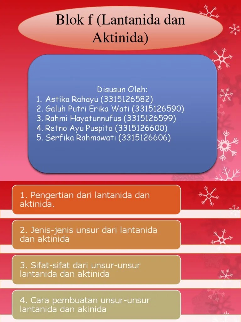 Unsur-Unsur Blok F | PDF