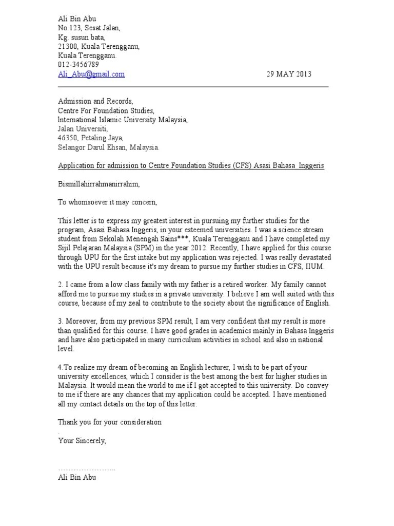 Savesave contoh surat rasmi rayuan penangguhan bayaran yura. Contoh Surat Rasmi Rayuan Untuk Sambung Belajar - Rasmi Ri