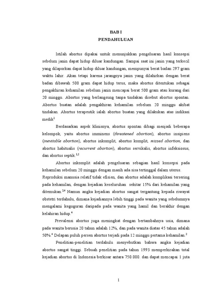 Abortus Inkomplit PDF | PDF