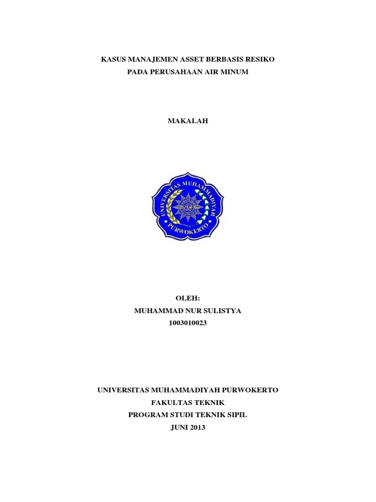 Jurnal manajemen teori dan terapan. Tugas Makalah Manajemen Risiko Pdf