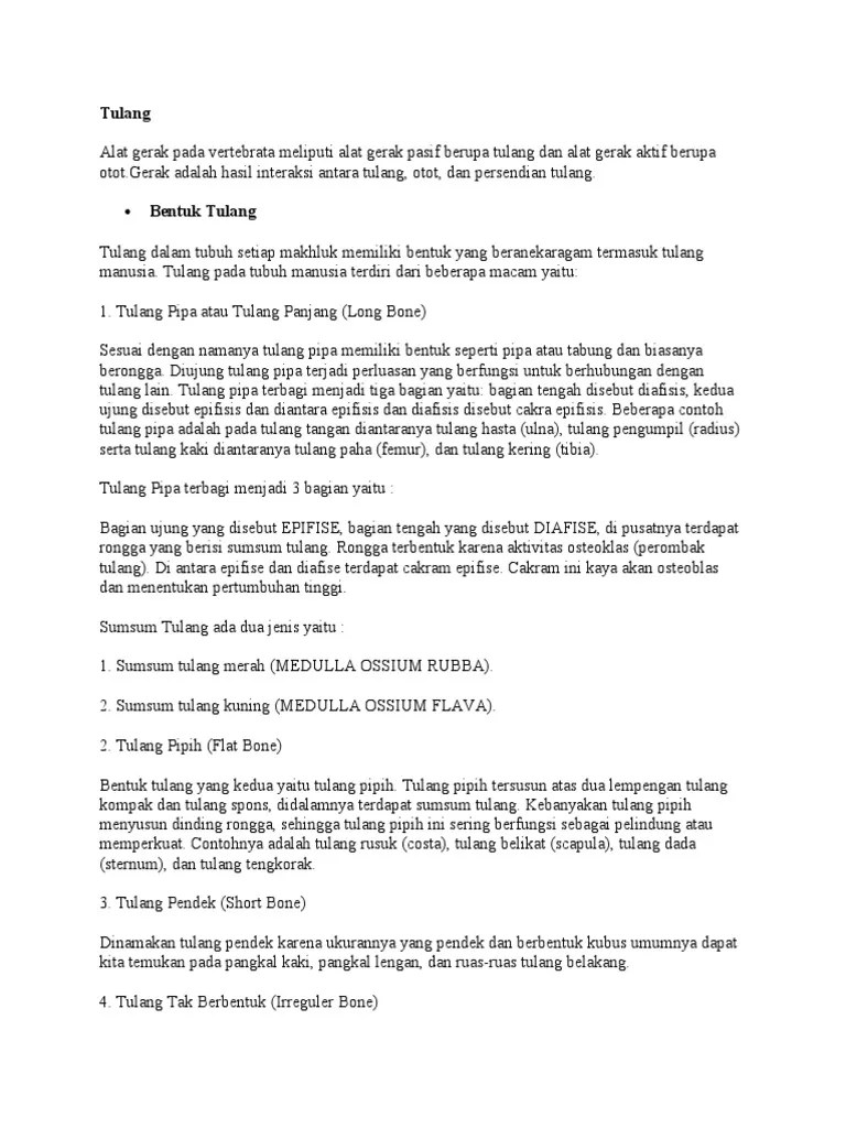 Tulang | PDF